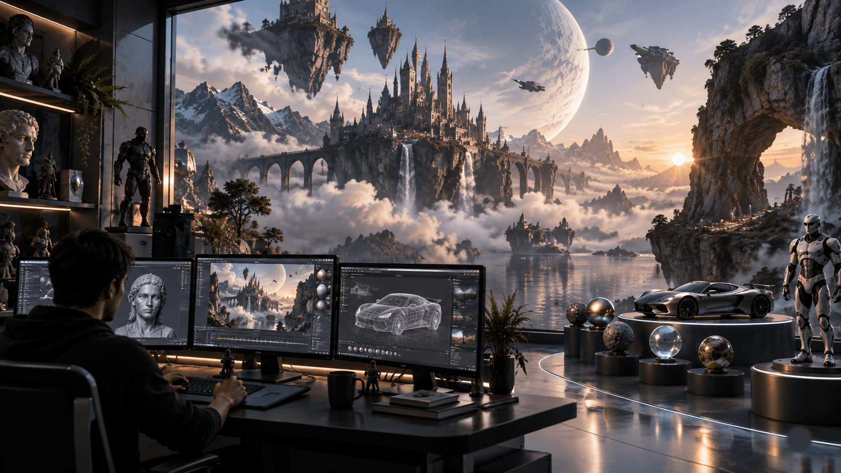 Cinematic visual effects frame for CGI & 3D — The Glitch VFX
