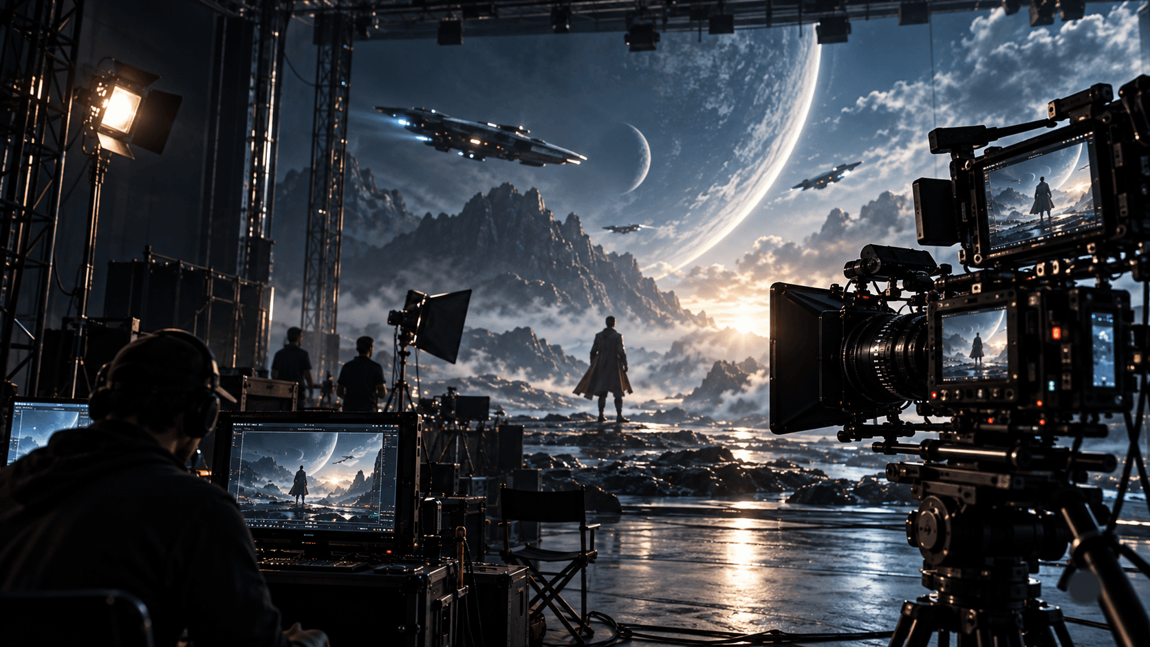 Cinematic visual effects frame for FILM VFX — The Glitch VFX